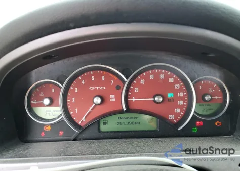 2004 Pontiac Gto z USA, uszkodzony, nr VIN 6G2VX12G74L183006